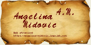 Angelina Midović vizit kartica